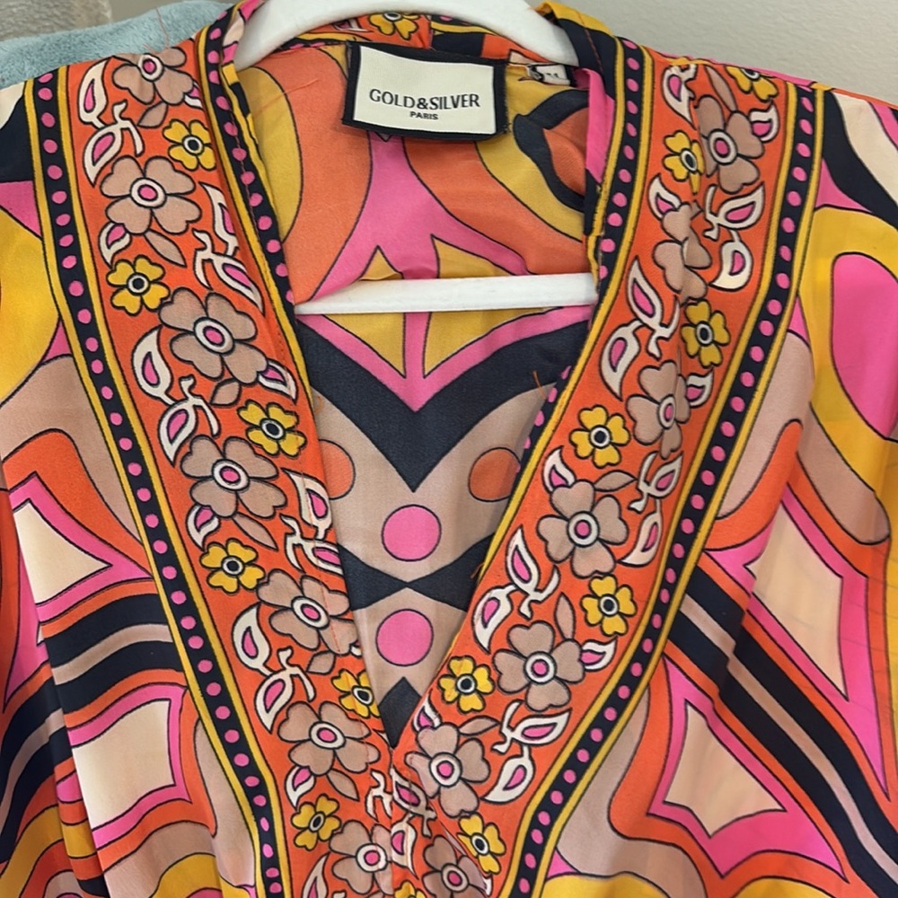 Colorful Geometric Patterned Dress - Picture 2 of 5
